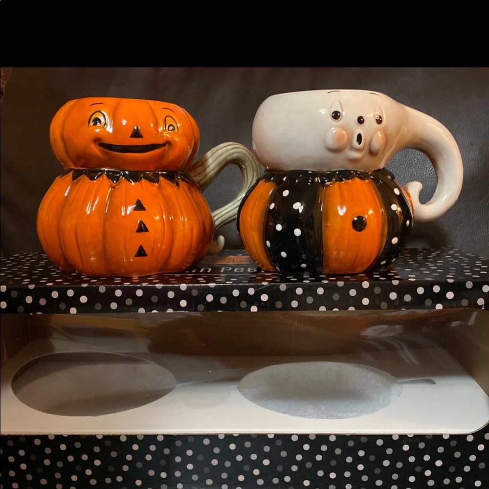 Pumpkin peep mugs